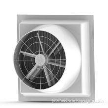 Low noise roof exhaust fan